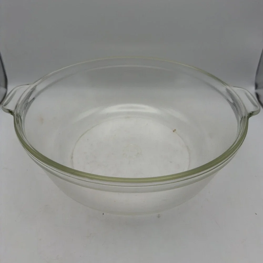 Pyrex Clear Glass Casserole Dish 024-624-B & 684-C EUC